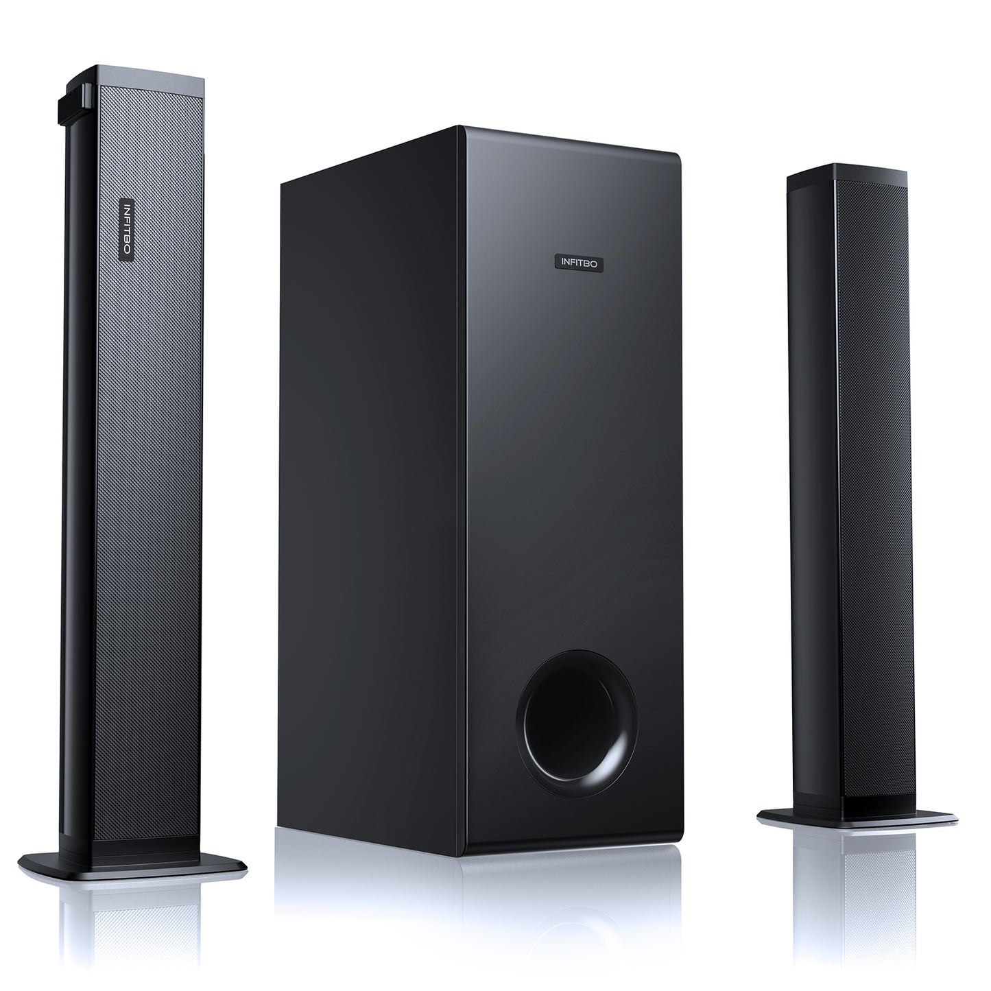 Sound Bar for TV Computer 2.1 Detachable Speakers with Subwoofer 190W for PC Desktop Wireless BT 5.4